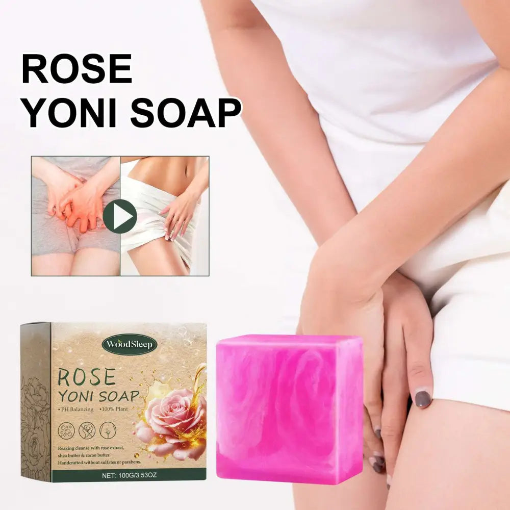 Rose Soap to Bath Cleanses Odors and Relieves Discomfort
