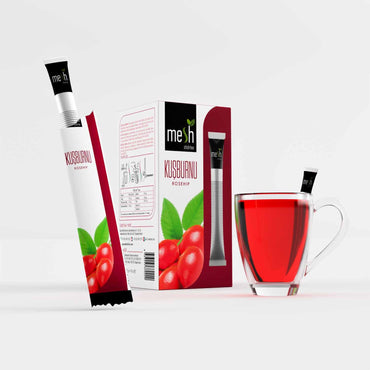 Mesh Stick Rosehip Herbal Tea - 16 Tea Bags, 40g - Natural Immune Booster & Vitamin C Rich