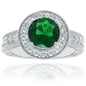 Round Halo Colored Rings