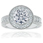 Round Halo Colored Rings