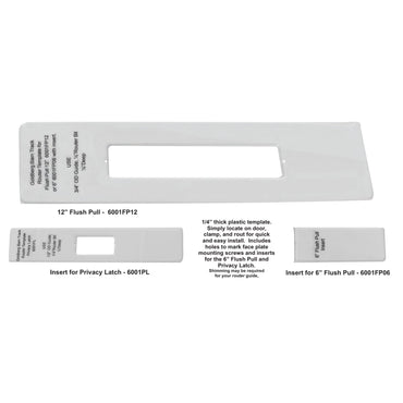 Router Template for Flush Pulls and Privacy Latches