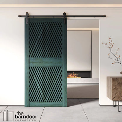 Diamond Pattern Pine Wood DIY Barn Door