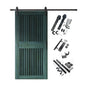 Vertical Slat Barn Door Kit | Black Hardware