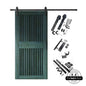 Vertical Slat Barn Door Kit | Black Hardware