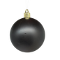4.75" (120mm) Commercial Shatterproof Ball Ornament - Soot Black Matte