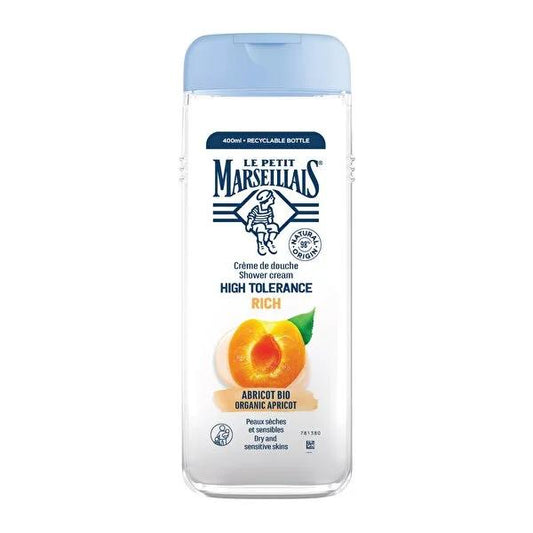 Le Petit Marseillais Organic Apricot Shower Gel - Gentle, Natural Body Wash for Sensitive Skin & Babies