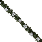 Poinsettia and Holly 20" Chain Garland -