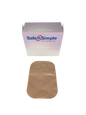 Safe N Simple 8" Closed 2-Piece Pouch Beige with Filter, Flange with Belt Tabs (240 Count)