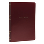 NKJV, Reference Bible, Center-Column Giant Print, Leather-Look, Burgundy, Red Letter Edition, Comfort Print - Imitation Leather