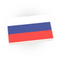 Russia Country Flag - Custom Printed - Made Using a LEGO® Tile