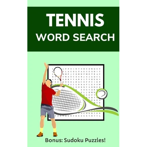 Tennis Word Search: Puzzle Book for Adults and Teens with 20 Games and Solutions - Paperback