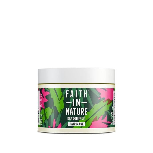 Faith In Nature Dragon Fruit Revitalizing Hair Care Mask for All Hair Types, 300ml - Nourishing, Natural Ingredients