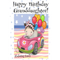 HAPPY BIRTHDAY GRANDDAUGHTER! (Coloring Card): Personalized Birthday Card for Girls, Inspirational Birthday Messages! - Paperback