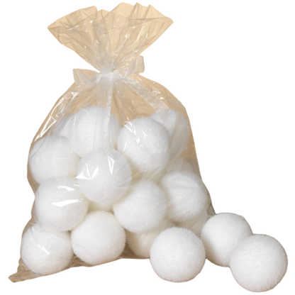 24-Pack of Realistic Winter Snowballs