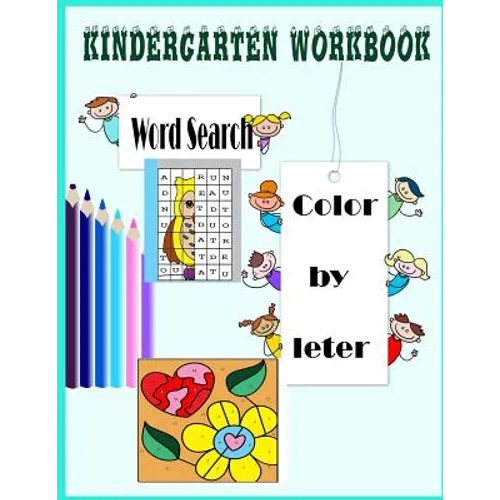 Kindergarten workbook color by letter word search: Children's Book/Color by letter/word search/ coloring / Kids workbook/ activity book/ Family relati - Paperback