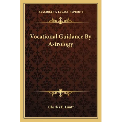 Vocational Guidance By Astrology - Paperback