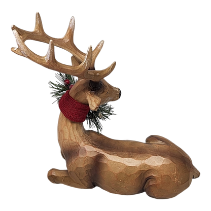 Resin Deer Figurine - Laying Down