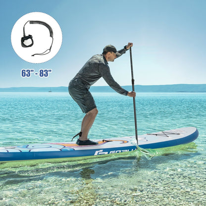11 ft Inflatable Stand Up Paddle Board Surfboard with Aluminum Paddle Pump