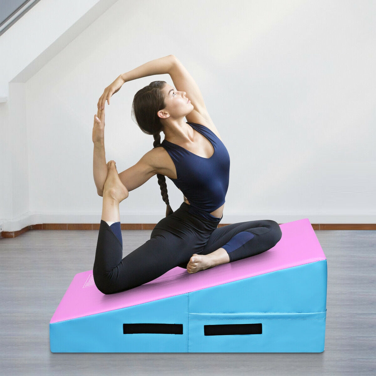 Incline Gymnastics Mat Wedge Ramp Gym Tumbling Exercise Mat