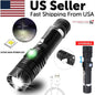 Rechargeable 990000LM LED Flashlight Tactical Police Super Bright Torch Zoomable