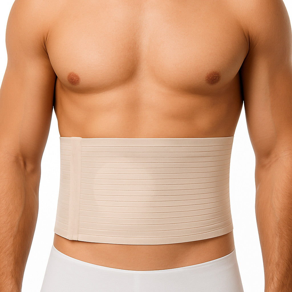 Umbilical Hernia Belt for Men and Women Abdominal Support Binder with Compress