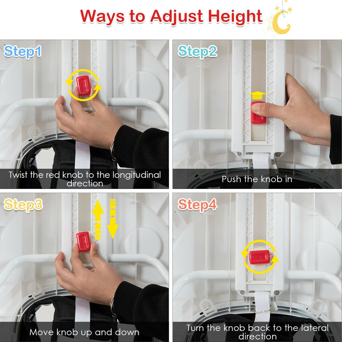 2-in-1 Foldable Baby Walker with Music Player and Lights