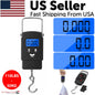 Portable Fish Scale Travel LCD Digital Hanging Luggage Electronic 110lb / 50kg