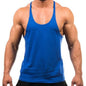 Runcati Mens Workout Stringer Tank Top Gym Muscle Athletic Blue Size XL