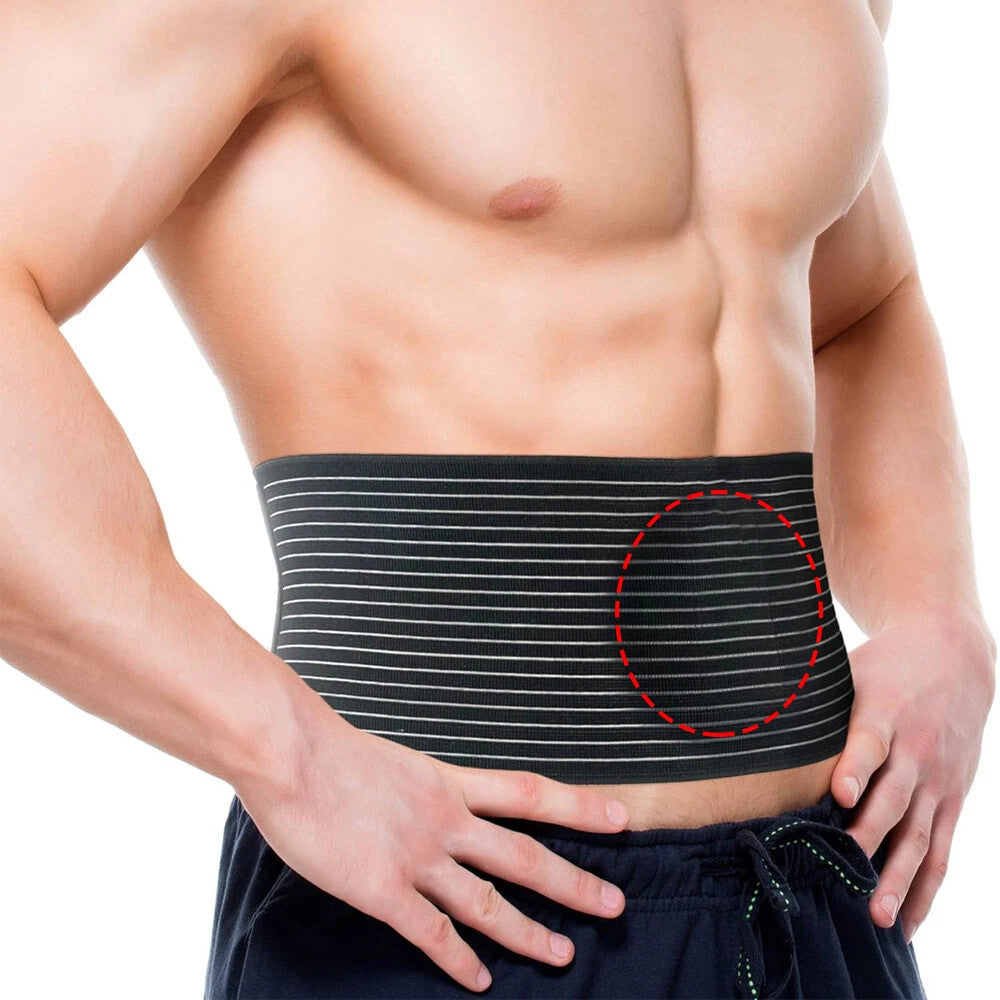 Umbilical Hernia Belt for Men and Women Abdominal Support Binder with Compress
