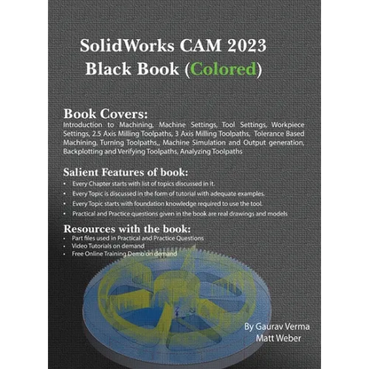 SolidWorks CAM 2023 Black Book - Hardcover