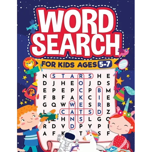 Word Search for Kids Ages 5-7: Fun Word Search for Clever Kids to Improve their Learning Skills and Practice Vocabulary: Great educational workbook w - Paperback