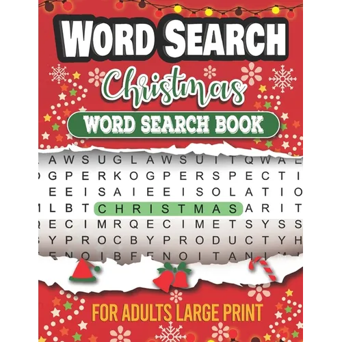 Christmas word search books for adults large print: Christian Christmas word search puzzle books for adults hard - Paperback