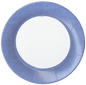 Linen Border Paper Salad Plates in Blue II - 8 Per Package