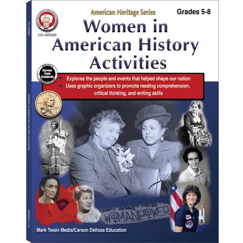 Women in American History Activities Workbook, Grades 5 - 8: American Heritage Series - Paperback