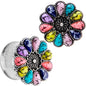 Southwestern Pinwheel Flower Double Flare Plug Set Set 2G to 22mm