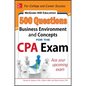 McGraw-Hill Education 500 Business Environment and Concepts Questions for the CPA Exam - Paperback