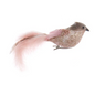 Pink Glittered Bird with Smooth Finish – Two by Seven Inches