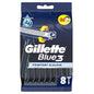 Gillette Blue3 Disposable Razor Blades for Men - 8 Pack, Advanced Lubricating Strip, Pivoting Head for Comfortable Shaving