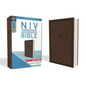 NIV, Value Thinline Bible, Large Print, Imitation Leather, Brown - Imitation Leather