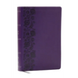 NKJV Giant Print End-Of-Verse Reference Bible, Purple Leathersoft, Red Letter, Comfort Print: Holy Bible - Imitation Leather