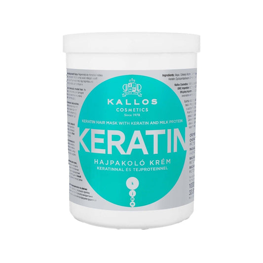 Kallos Cosmetics Keratin Hair Mask for Damaged & Chemically Treated Hair, 33.81 fl oz