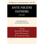 Ante-Nicene Fathers: Translations of the Writings of the Fathers Down to A.D. 325, Volume 3: Latin Christianity: Its Founder, Tertullian - Hardcover