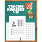 Tracing Numbers 1-10: Number Tracing Workbook for Kindergarten & Preschoolers. Numbers Tracing Worksheets-with Fun Images - Paperback
