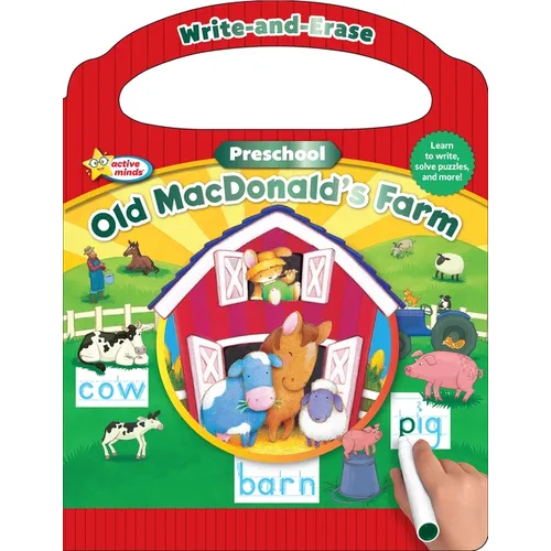 Active Minds Write-And-Erase Preschool Old Macdonald's Farm - Board Book