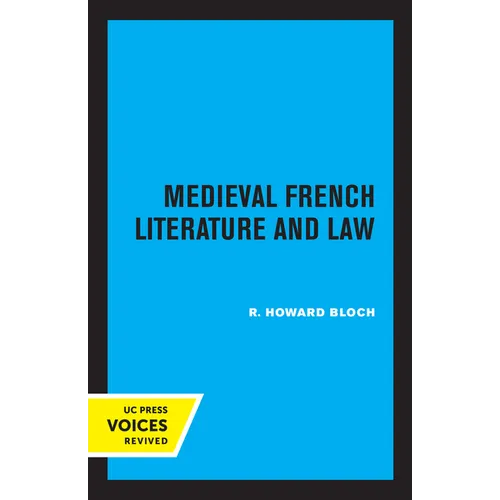 Medieval French Literature and Law - Paperback
