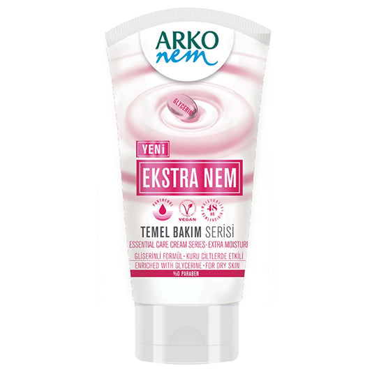 Arko Nem Ekstra Vegan Moisturizer for Dry Skin - 2.03 fl oz, Cruelty-Free & Paraben-Free Skincare