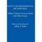 Kant's Transcendental Metaphysics: Sellars' Cassirer Lectures Notes and Other Essays - Paperback
