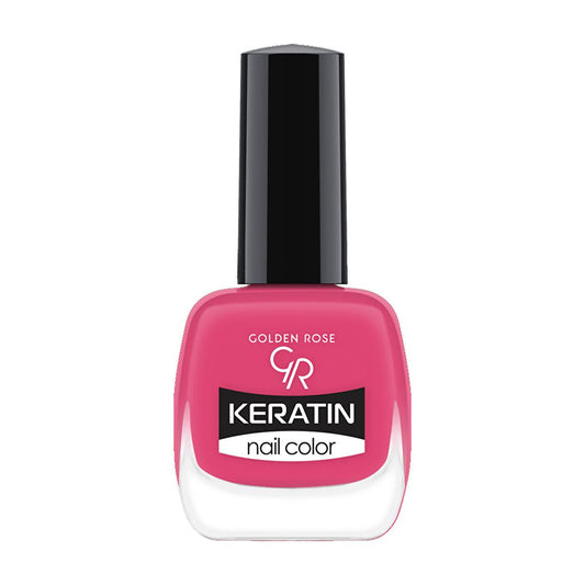 Golden Rose Keratin Nail Polish - Long Lasting Nail Color with Nourishing Keratin Formula