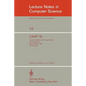 Caap '81: Trees in Algebra and Programming /6th Colloquium, Genoa, March 5-7, 1981. Proceedings - Paperback