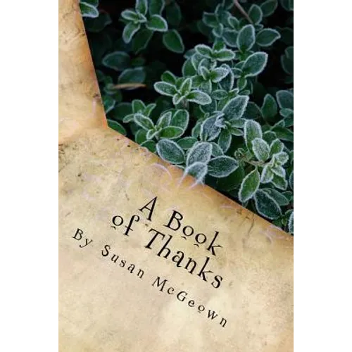 A Book of Thanks - Paperback